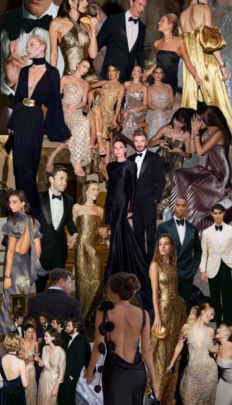 Black-tie dress code inspiration — gowns and tuxedos